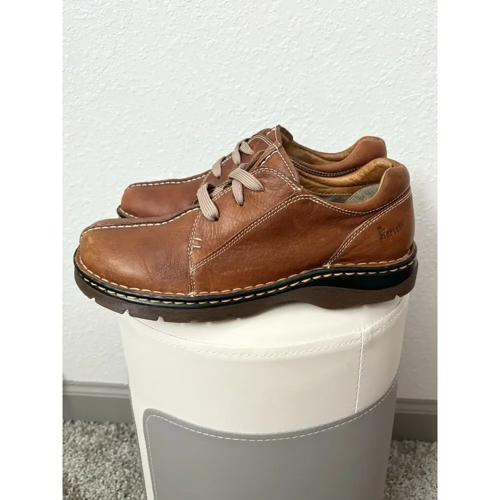 Dr. Martens Men’s Brown Leather Lace-Up Casual Oxford Shoes 11232 Size US 9
